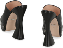 Carica l'immagine nel visualizzatore di Gallery, Sandali platform Slider in pelle