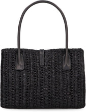 Carica l'immagine nel visualizzatore di Gallery, Tote bag Panier in rafia