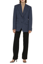 Carica l'immagine nel visualizzatore di Gallery, Blazer monopetto con motivo jacquard