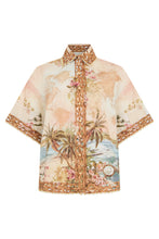 Carica l'immagine nel visualizzatore di Gallery, Camicia stampata in lino