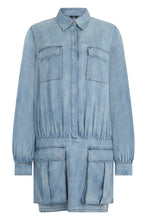 Load image into Gallery viewer, Denim midi dress