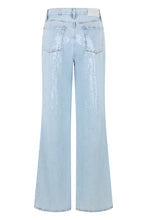 Carica l'immagine nel visualizzatore di Gallery, Jeans donna Lotta Wide Leg decorati con Paillettes