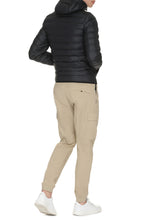 Load image into Gallery viewer, Hooded techno fabric down jacket