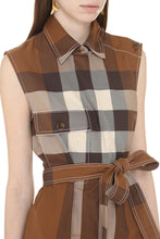 Carica l'immagine nel visualizzatore di Gallery, Abito chemisier in motivo check