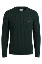 Load image into Gallery viewer, Cable knit sweater with logo