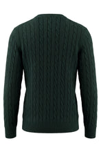 Load image into Gallery viewer, Cable knit sweater with logo