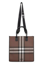 Load image into Gallery viewer, Checked print tote