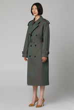 Load image into Gallery viewer, Long cotton trench coat
