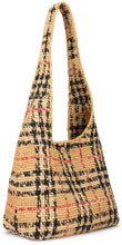 Carica l'immagine nel visualizzatore di Gallery, Borsa tote intrecciata in tartan