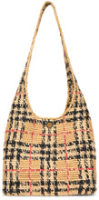 Carica l'immagine nel visualizzatore di Gallery, Borsa tote intrecciata in tartan