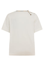 Carica l'immagine nel visualizzatore di Gallery, T-shirt a maniche corte con bordino tartan