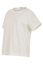 Carica l'immagine nel visualizzatore di Gallery, T-shirt a maniche corte con bordino tartan