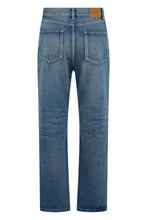Carica l'immagine nel visualizzatore di Gallery, Jeans cropped fit in denim di cotone