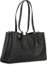 Load image into Gallery viewer, Shopping bag GG Emblem Media in leather