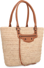 Load image into Gallery viewer, Le City Media raffia bag
