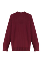 Carica l'immagine nel visualizzatore di Gallery, Cardigan in cashmere e lana con Morsetto