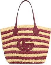 Load image into Gallery viewer, Raffia shopper bag