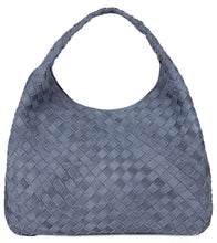 Carica l'immagine nel visualizzatore di Gallery, Borsa tote large Campana in suede intrecciato