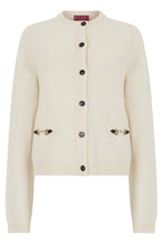 Carica l'immagine nel visualizzatore di Gallery, Cardigan in lana cashmere con Morsetto