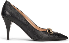 Carica l'immagine nel visualizzatore di Gallery, Décolleté Erin Gucci in pelle con monogram