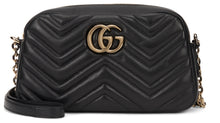 Carica l'immagine nel visualizzatore di Gallery, Borsa GG Marmont Gucci in nappa chevron