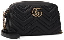 Load image into Gallery viewer, GG Marmont Gucci bag in chevron nappa