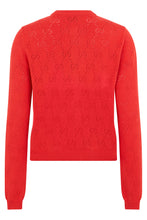 Carica l'immagine nel visualizzatore di Gallery, Cardigan in cotone monogram traforato