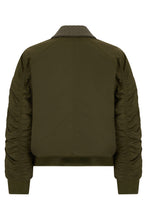 Load image into Gallery viewer, Bomber jacket with woven leather inserts