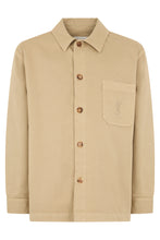 Carica l'immagine nel visualizzatore di Gallery, Overshirt Cassandre in gabardine con logo