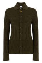 Carica l'immagine nel visualizzatore di Gallery, Camicia in seta e cashmere a coste