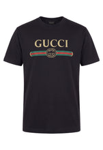Load image into Gallery viewer, Cotton and silk T-shirt with logo