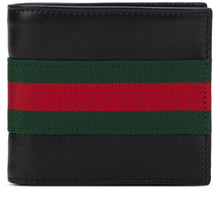 Carica l'immagine nel visualizzatore di Gallery, Portafoglio bi-fold Web Trademark in pelle