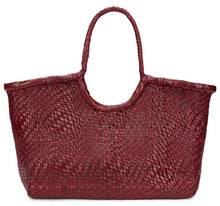 Carica l'immagine nel visualizzatore di Gallery, Borsa shopper in pelle intrecciata