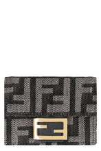Carica l'immagine nel visualizzatore di Gallery, Portafoglio Micro Baguette in jacquard FF effetto denim