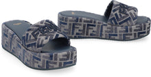 Carica l'immagine nel visualizzatore di Gallery, Slides platform Fendi Sunshine in tessuto