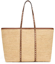 Carica l'immagine nel visualizzatore di Gallery, Borsa Rockstud in raffia