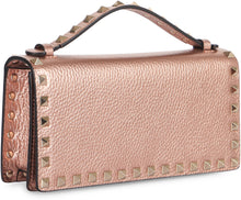 Load image into Gallery viewer, Wallet on chain Rockstud in calfskin