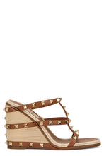 Carica l'immagine nel visualizzatore di Gallery, Sandalo Zeppa Rockstud In Vitello Con Ricamo Cornely