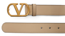 Load image into Gallery viewer, Leather belt with logo