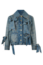 Carica l'immagine nel visualizzatore di Gallery, Giacca in Denim con Fiocchi