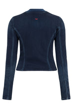 Carica l'immagine nel visualizzatore di Gallery, Giacca in denim con zip