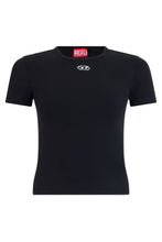 Load image into Gallery viewer, T-shirt in stretch cotton with Oval D logo