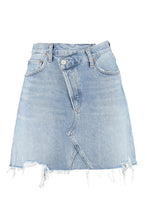 Carica l'immagine nel visualizzatore di Gallery, Minigonna Criss Cross in denim