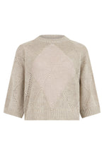 Carica l'immagine nel visualizzatore di Gallery, Maglione a girocollo in maglia con paillettes
