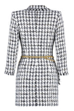 Carica l'immagine nel visualizzatore di Gallery, Abito blazer doppiopetto in tweed