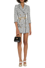 Carica l'immagine nel visualizzatore di Gallery, Abito blazer doppiopetto in tweed