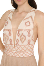 Load image into Gallery viewer, Red Carpet dress with embroidery
