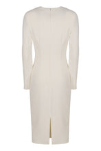 Carica l'immagine nel visualizzatore di Gallery, Abito in crêpe leggero con catena gioiello