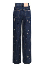 Carica l'immagine nel visualizzatore di Gallery, Jeans wide-leg a cinque tasche