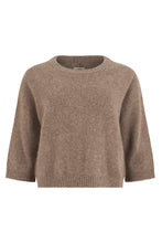 Load image into Gallery viewer, Cropped crewneck sweater